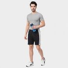 Men's Navy Blue Regular Fit Athletic Bermuda Shorts, नेवी ब्लू, small
