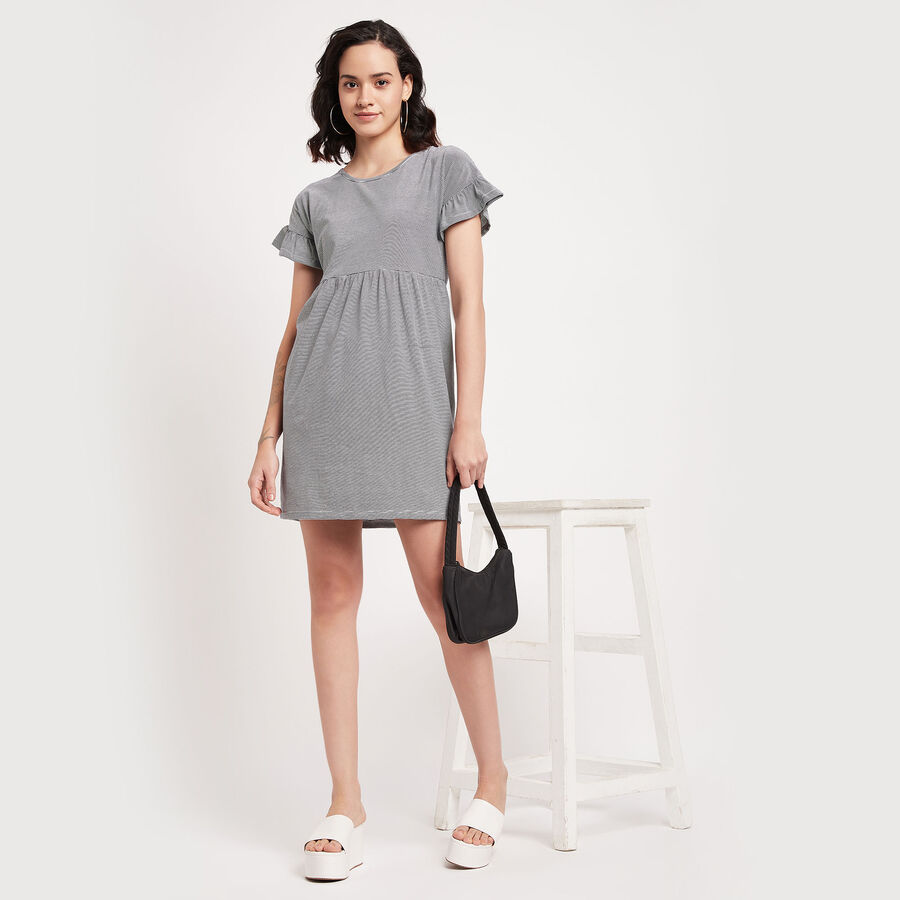 Stripes Dress, नेवी ब्लू, large image number null