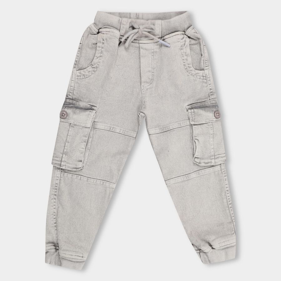 Boys' Trousers , Light Grey, large image number null