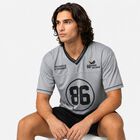 Men's Mid Blue V-Neck Regular Drifit T-Shirt, Mid Blue, small