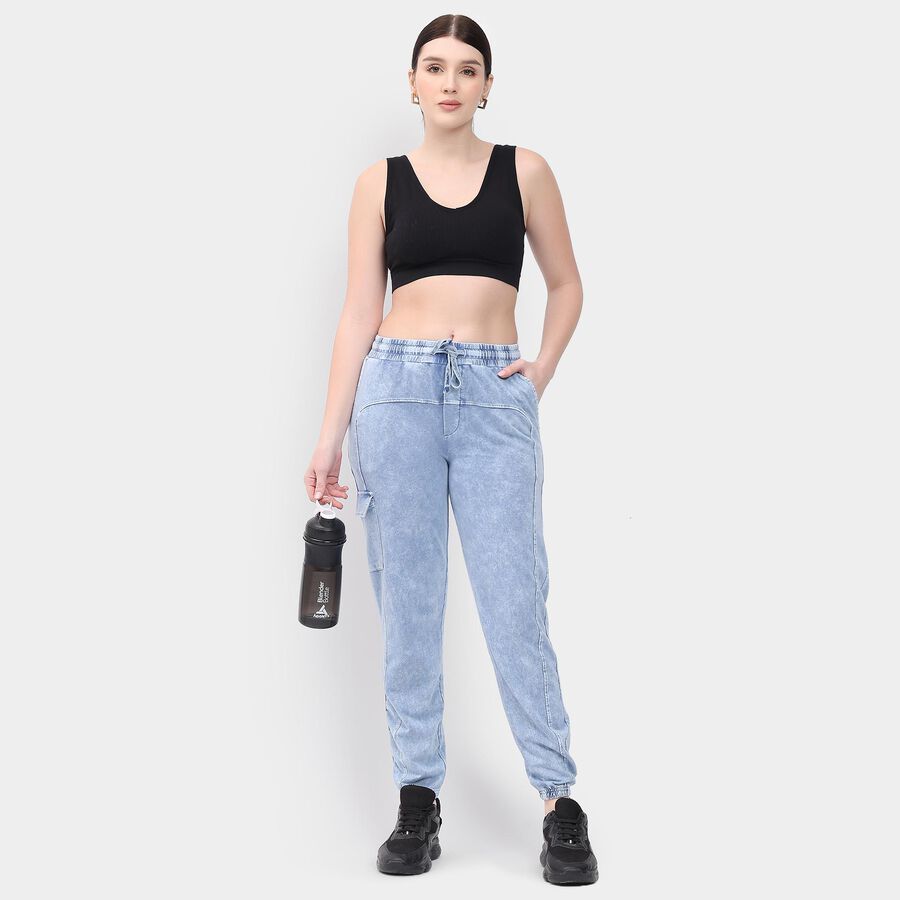 Ladies' Track Pants , Light Blue, large