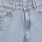 Girls' 100% Cotton Jeans, Light Blue, small image number null
