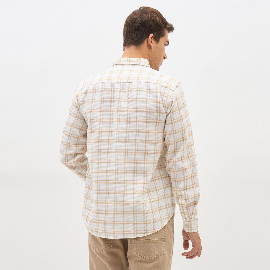 Men's Casual Shirt, Beige, large image number null