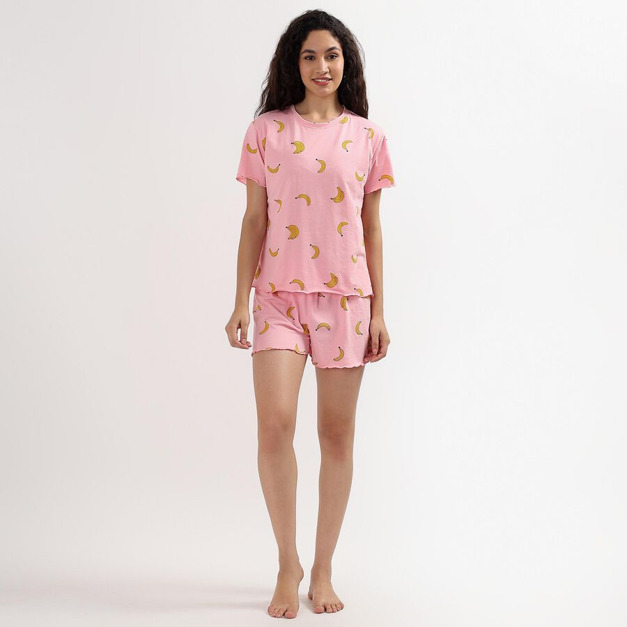 Ladies' Night Suit , Light Pink, large image number null