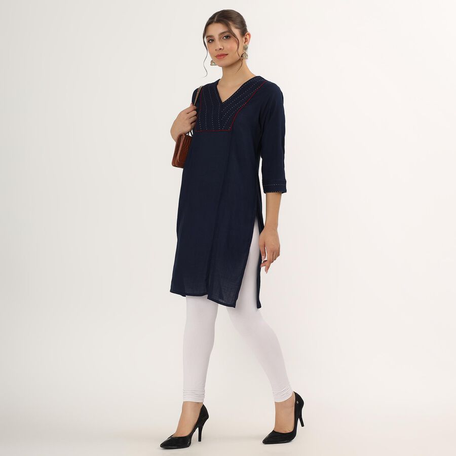 Ladies' Kurta , गहरा नीला, large image number null