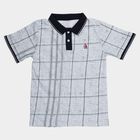 Boys Dark Green Round Neck Casual T-Shirt, Dark Green, small