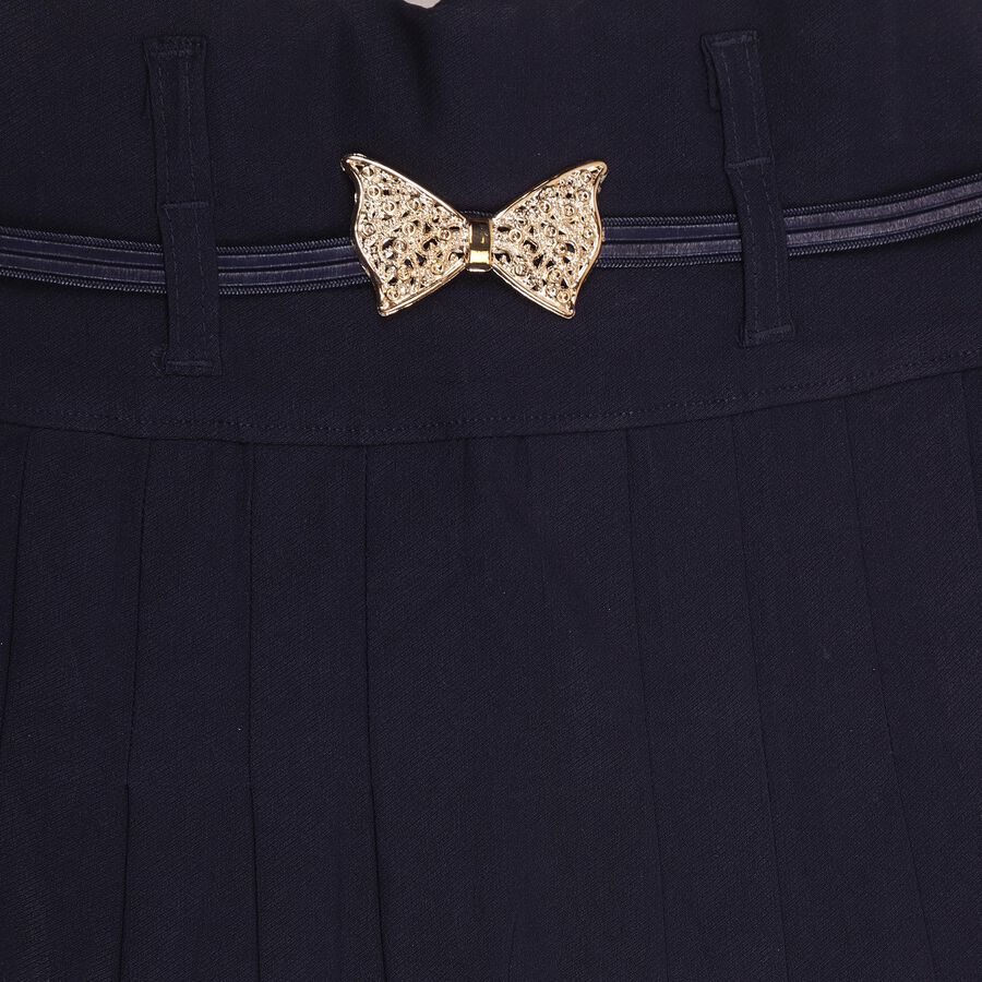 Girls' Skirt, Navy Blue, large image number null