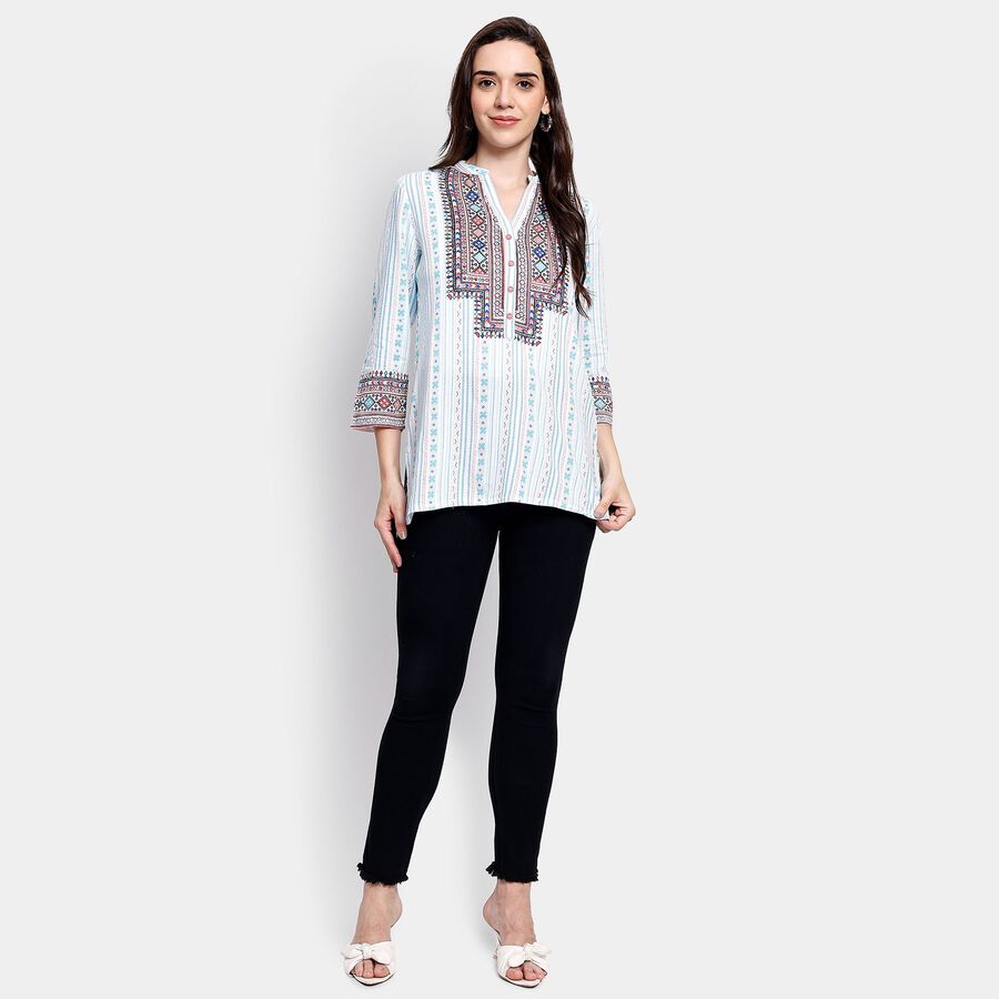 Ladies' Kurti, Light Blue, large image number null