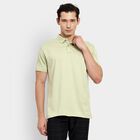 Men's 100% Cotton Collared Half Sleeves T-Shirt, हल्का हरा, small image number null