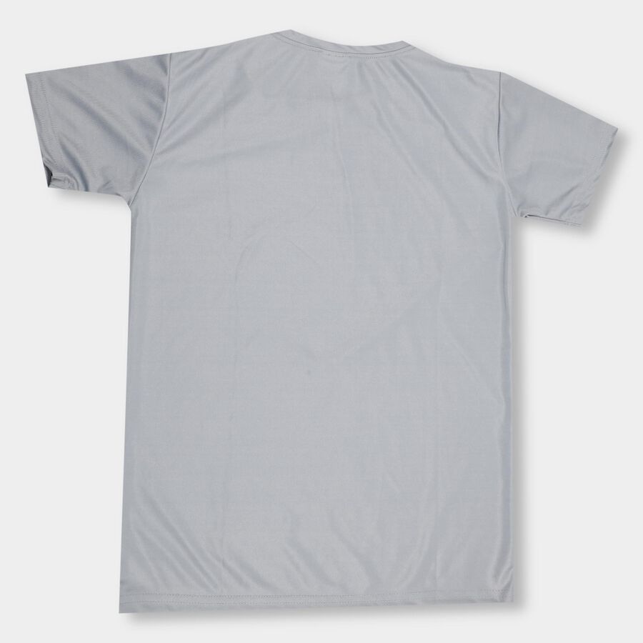 Boys' Half Sleeves T-Shirt , हल्का ग्रे, large image number null
