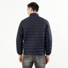 Men's Deep Midnight Navy High Neck Casual Puffer Jacket, नेवी ब्लू, small image number null