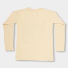 Boys' Soft Beige Round Neck Casual T-Shirt, गहरा पीला, small image number null