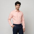 Men Peach Formal Shirt, पीच, small