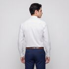 Men's Navy Blue Spread Collar Slim Fit Formal Shirt, नेवी ब्लू, small