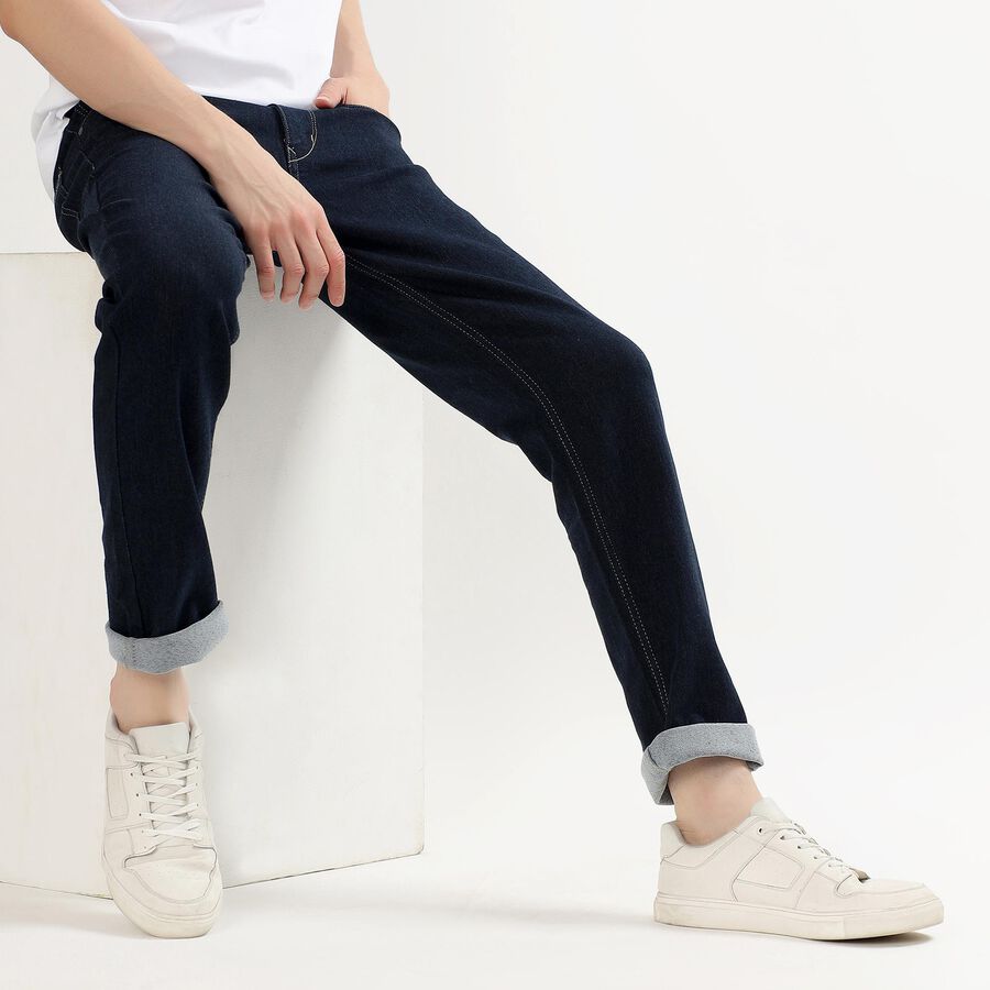 Men's Slim Fit Jeans, Mid Blue, large image number null