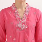 Ladies' Kurta, रानी (फ्यूशिया), small image number null