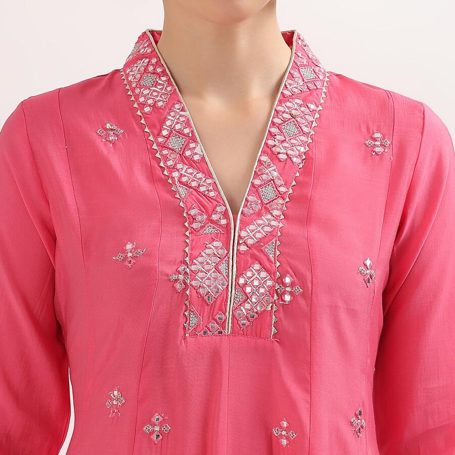 Ladies' Kurta, रानी (फ्यूशिया), large image number null