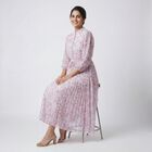 Women's Pink Classic Midi Dress, Pink, small