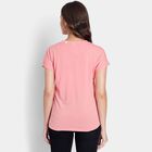 Ladies' Round Neck T-Shirt, गुलाबी, small image number null