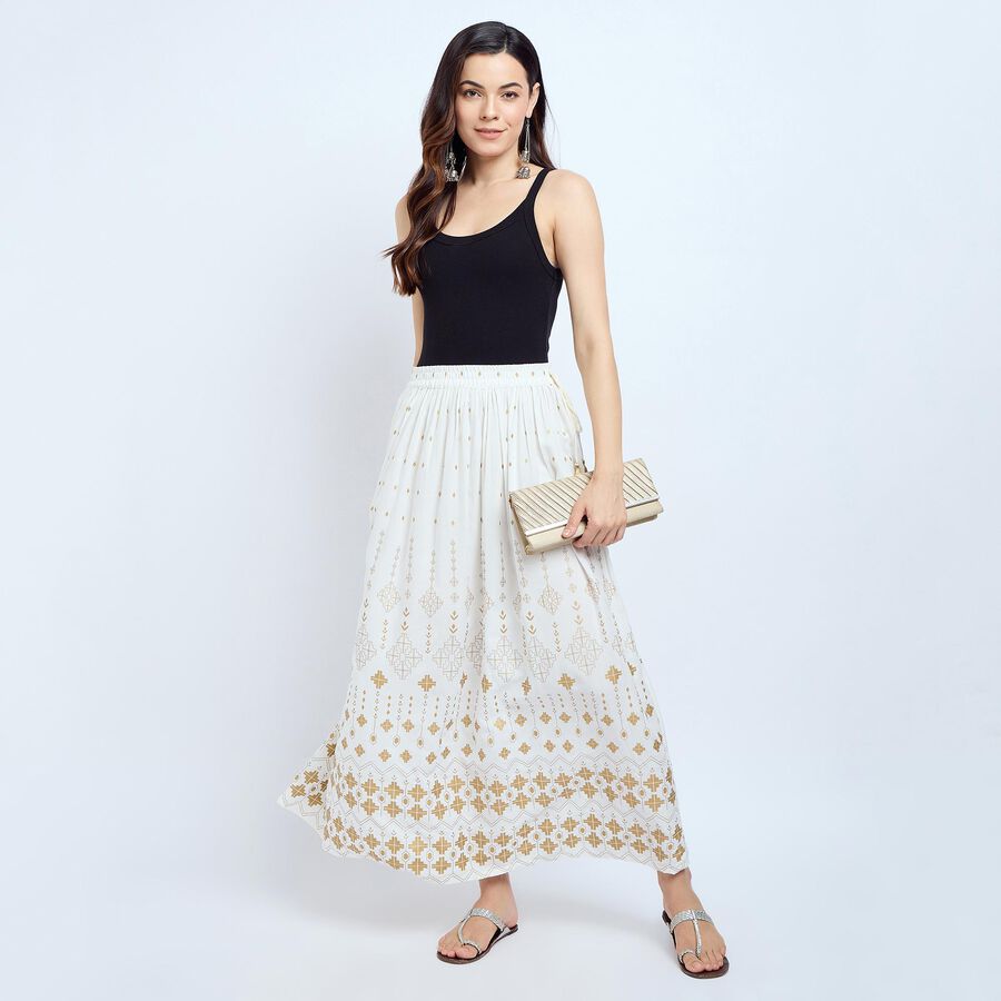 Ladies' Lehenga Skirt , ऑफ व्हाइट, large image number null