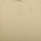 Boys Beige Polo Neck Polo Boys T-Shirt, गहरा पीला, small