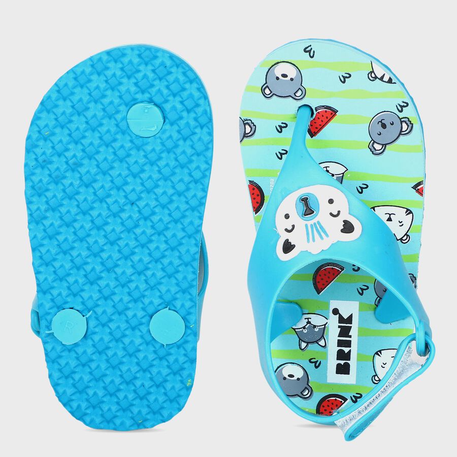 Boys' Slipper, Green, large