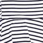 Girls Cotton Stripes Frock, White, small image number null