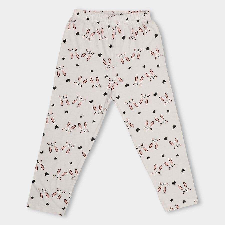Girls' Pyjama , सफ़ेद, large