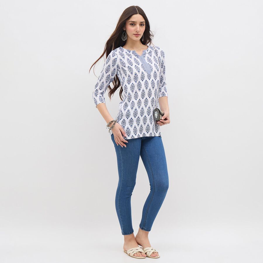 Ladies' Kurti, सफ़ेद, large image number null