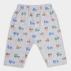 Infants' 100% Cotton Pyjama , मिश्रित हल्का ग्रे, small