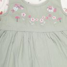 Infants' 100% Cotton Frock, हल्का हरा, small image number null