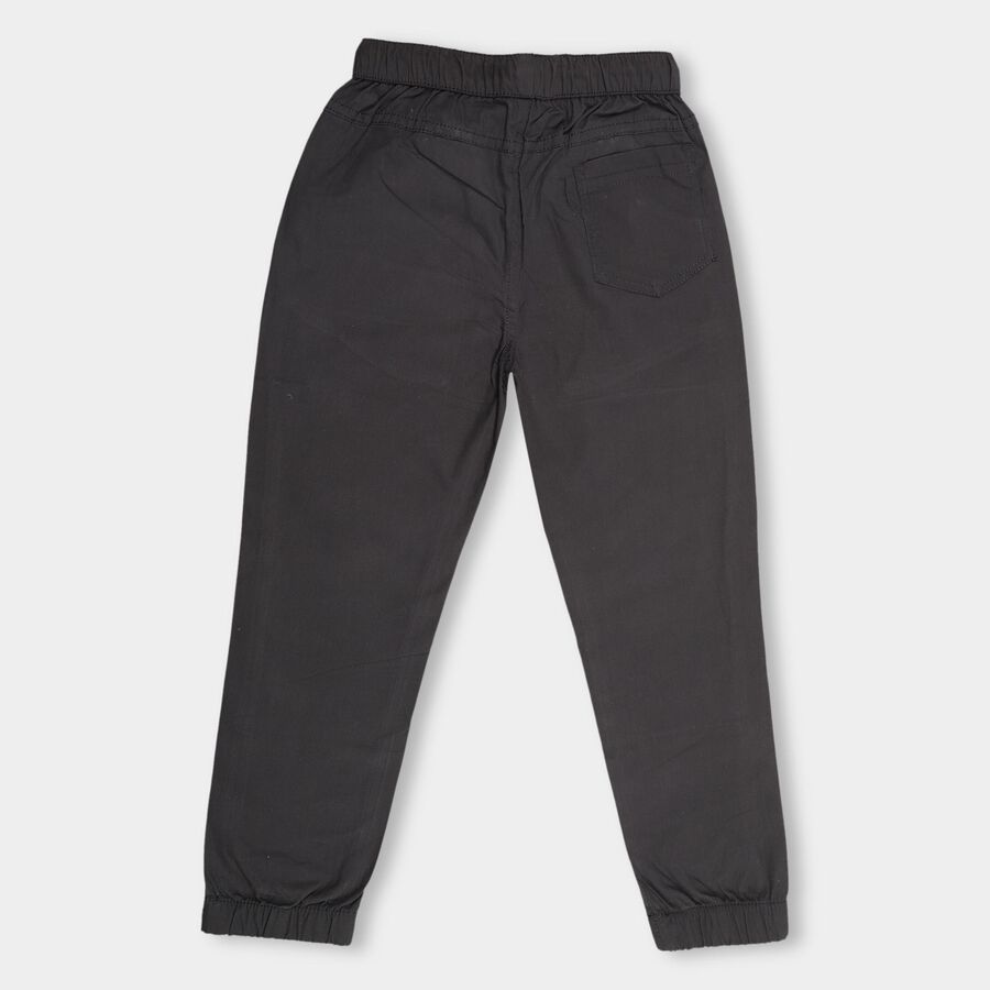 Boys' 100% Cotton Jogger Trouser, Charcoal, large image number null