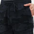 Men's Dark Camo Slim Fit Joggers, मध्यम नीला, small