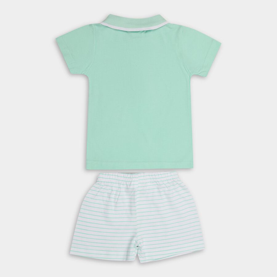 Infants' 100% Cotton Baba Suit, Light Green, large image number null