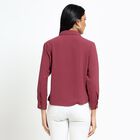 Ladies' Deep Maroon Classic Casual Shirt, Pink, small image number null