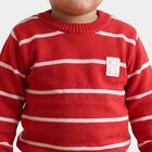 Infants' Red Crew Neck Pullover, लाल, small