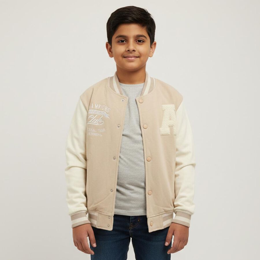 Boys' Sweatshirt, गहरा पीला, large image number null