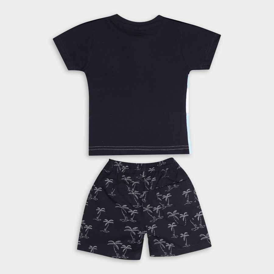 Infant Boys' 100% Cotton Baba Suit , Navy Blue, large image number null