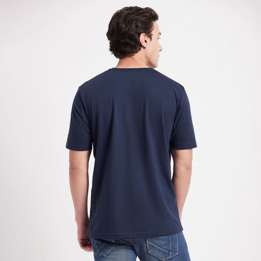 Stripes Henley T-Shirt, नेवी ब्लू, large image number null