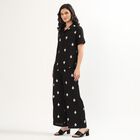 Women's Black Printed Co-ord Set, Black, small