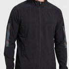 Men Dark Grey Stand Collar Windbreaker Jacket, गहरा ग्रे, small
