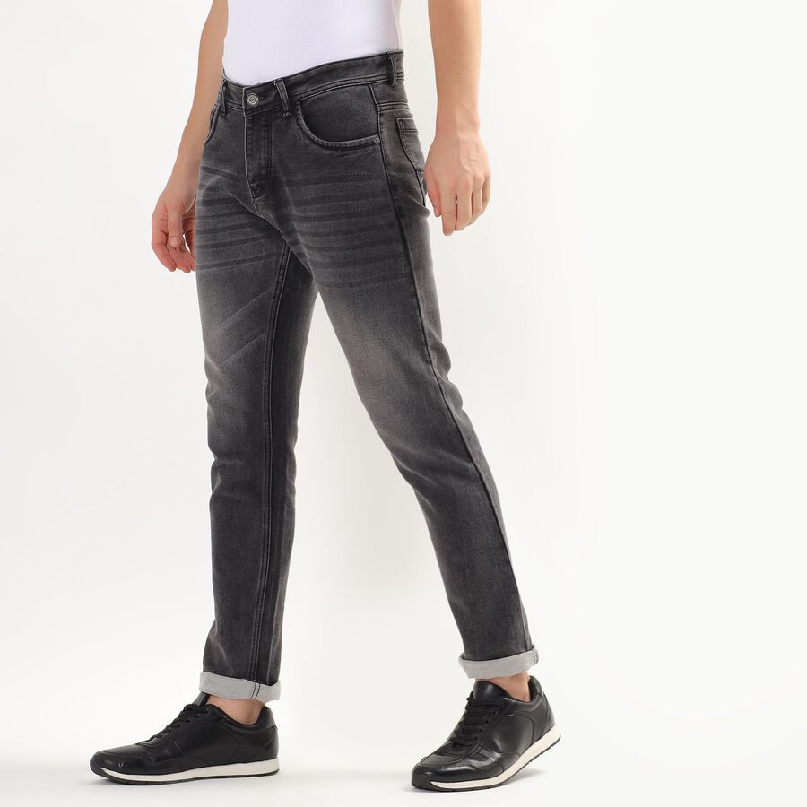 Men's Five Pocket Slim Fit Jeans , Light Grey, large image number null