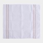 Men's White Striped Pack of 3 Handkerchief, सफ़ेद, small