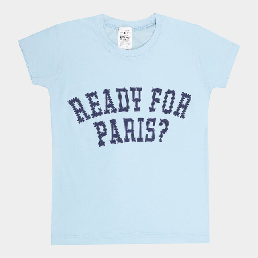 Girls T-Shirt, Light Blue, large image number null