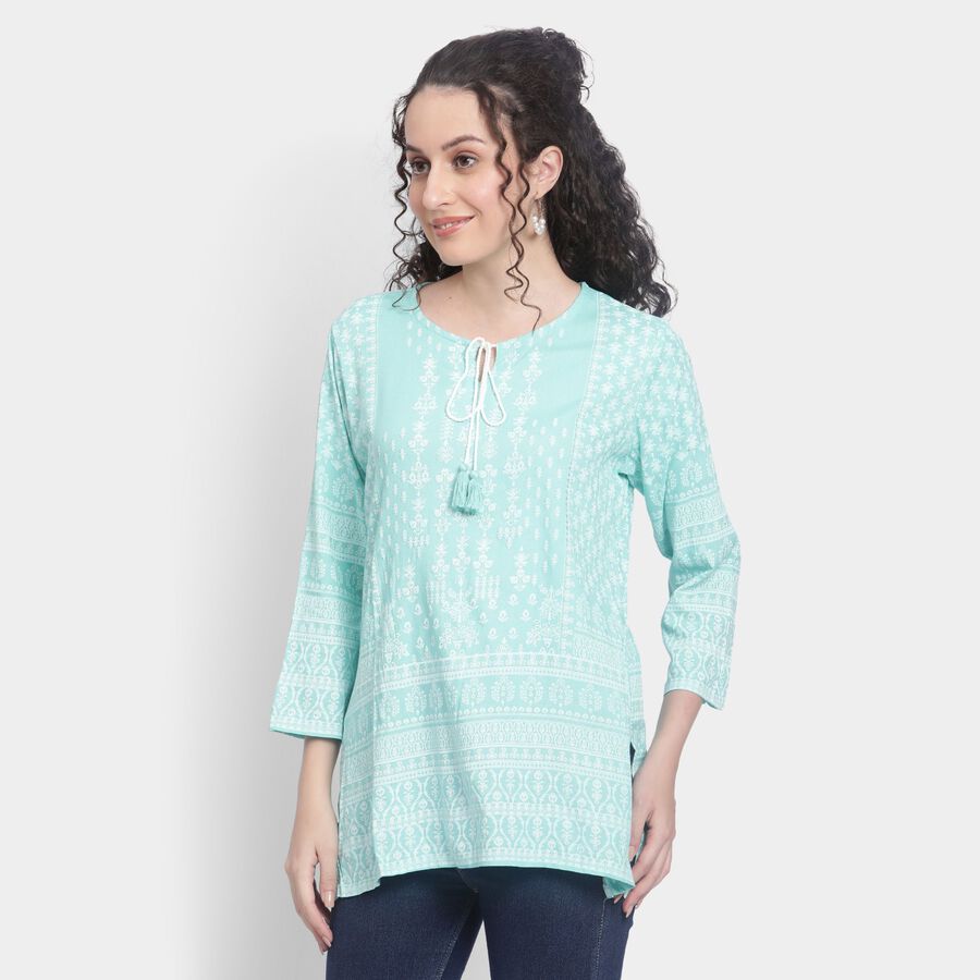 Ladies' Kurti , Aqua, large image number null