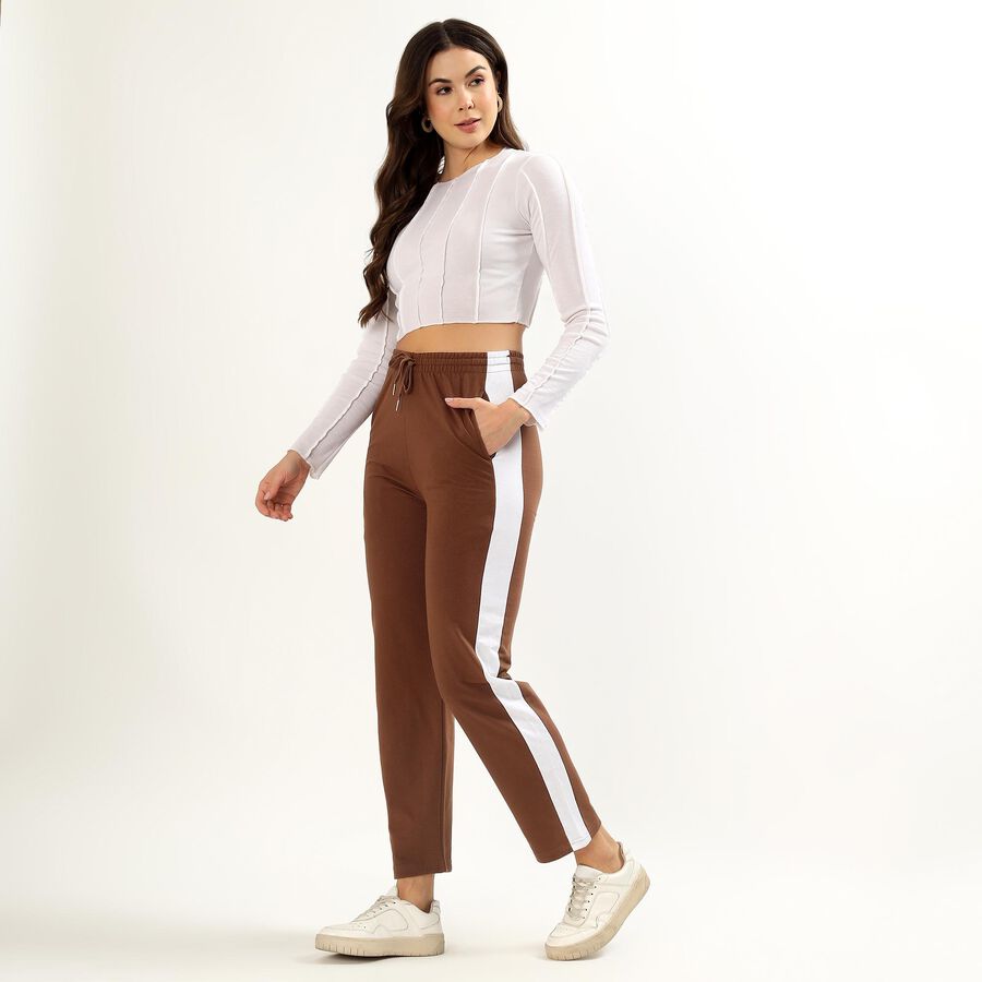 Ladies' Track Pants, Brown, large