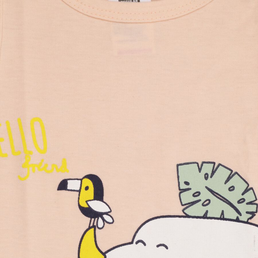 Infants'100% Cotton Baba Suit, पीच, large image number null