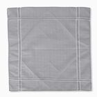 Men's White and Grey Checked Pack of 3 Handkerchief, White, small