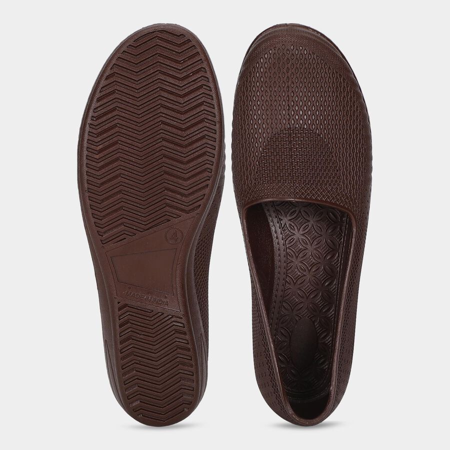 Women's Brown Slip-On Loafers, Brown, large