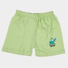 Infants' Light Green Cotton Printed Half Pant, हल्का हरा, small